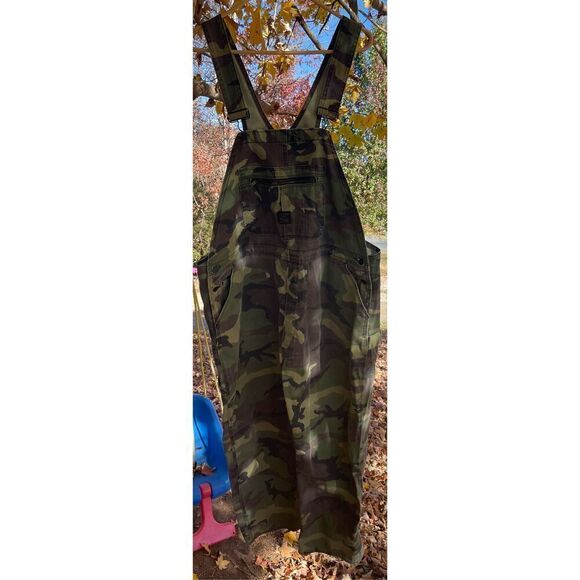 Camo Pointer Vintage Hiphop distressed Camouflage Overalls Pointer Brand Overval - Picture 8 of 13
